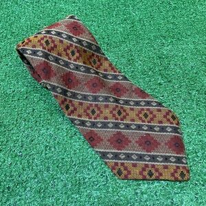 Vintage Tango Max Raab Cotton Tie Southwest Aztec Geometric SantaFe 90s USA Made